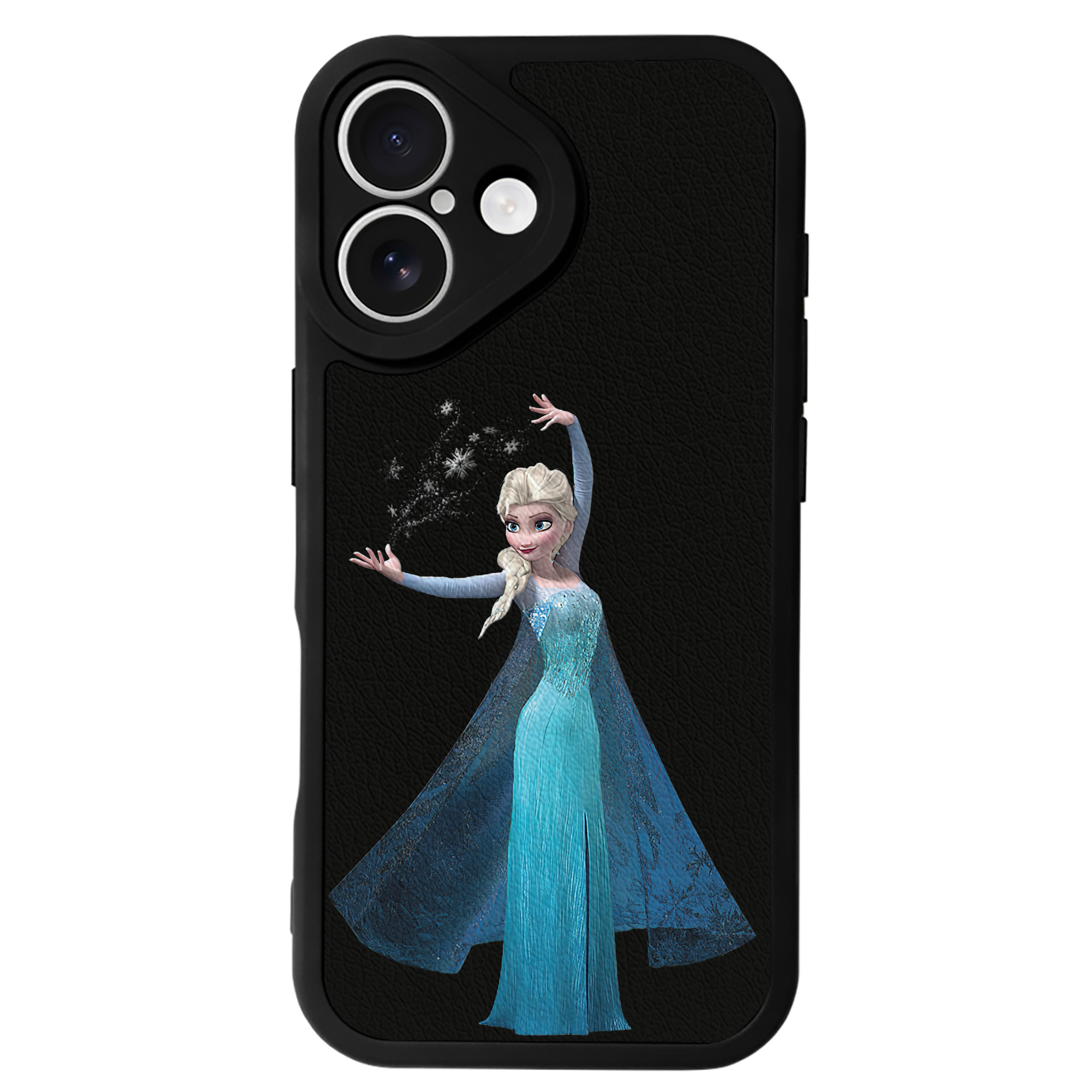 （画像用） アナと雪の女王 アンナ エルサ Frozen Anna Elsa 【iPhone 16シリーズ対応】シリコンスマホケース（レザー調） 材質：シリコン